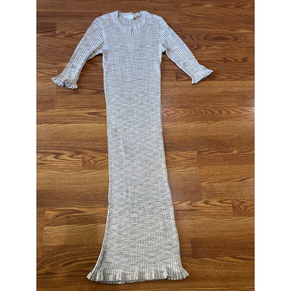 Veronica Beard tan bodycon  Richie Knit Dress size XL - Picture 10 of 12